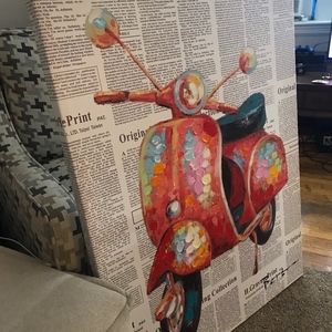 Scooter Canvas Print